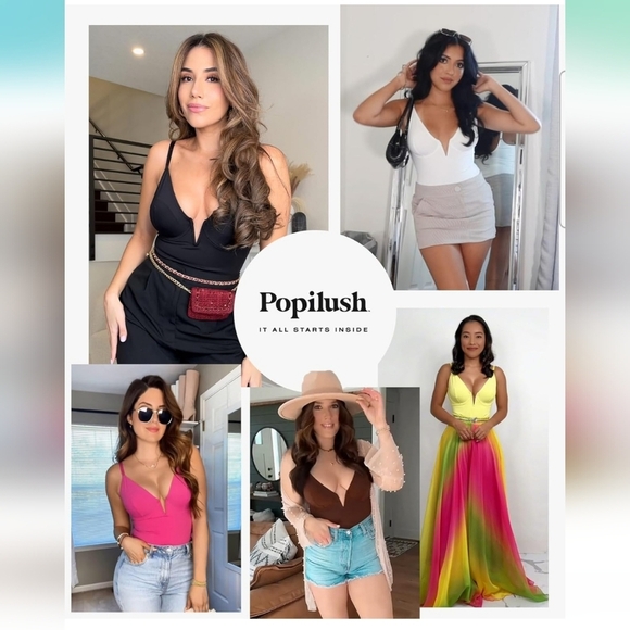 Populist Women's Black V-Neck Bodysuit - Picture 2 of 4